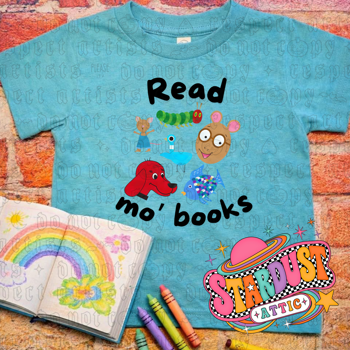 Kids Read Mo Books Shirt - Stardust Attic