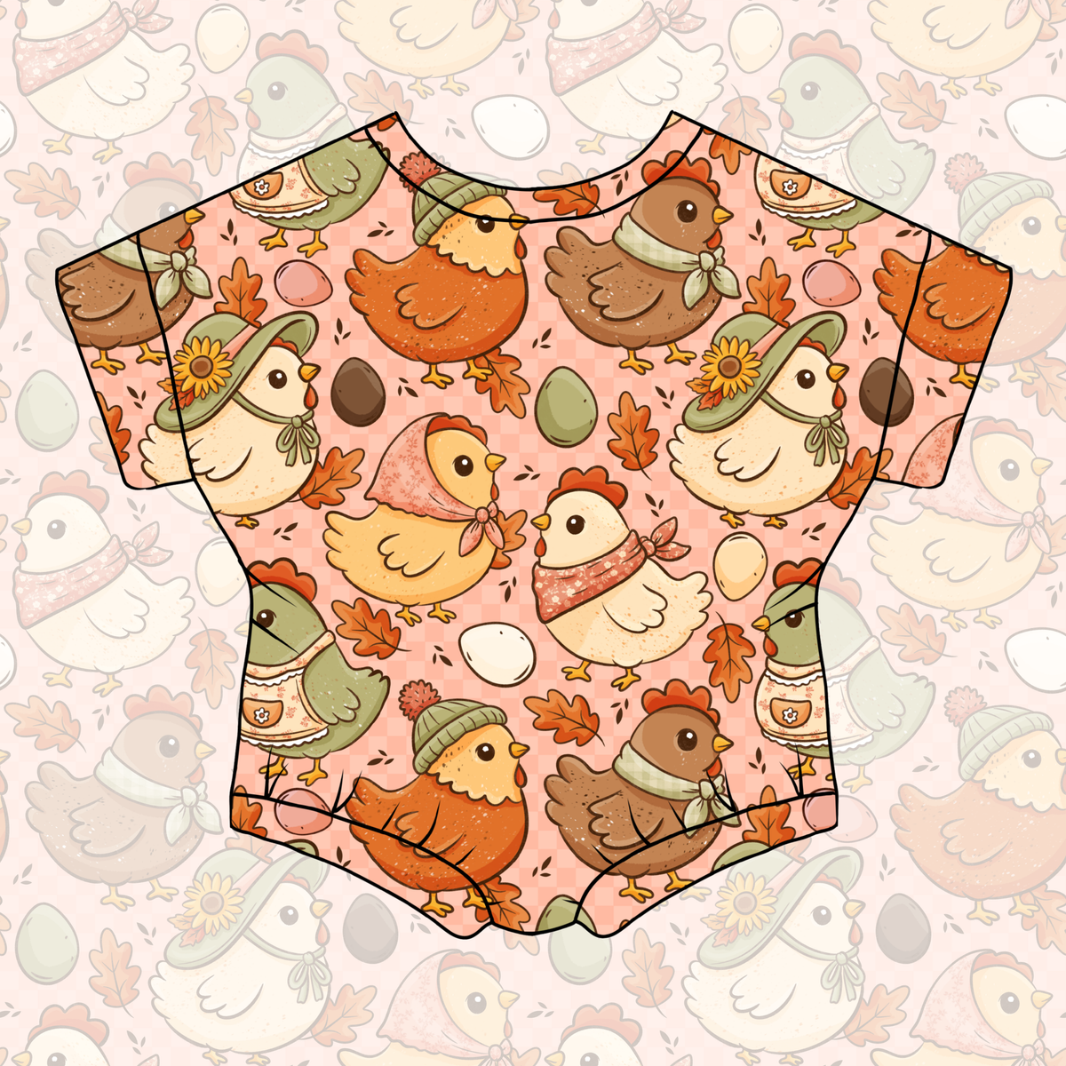 Cozy Cluck Bubble Romper