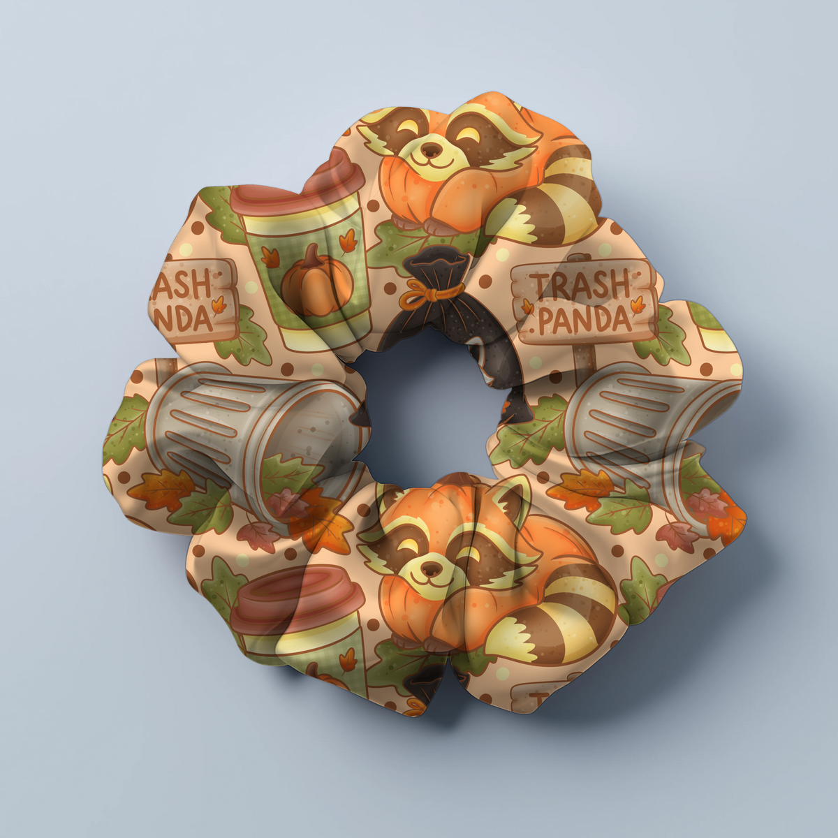 Trash Panda Bamboo Scrunchie