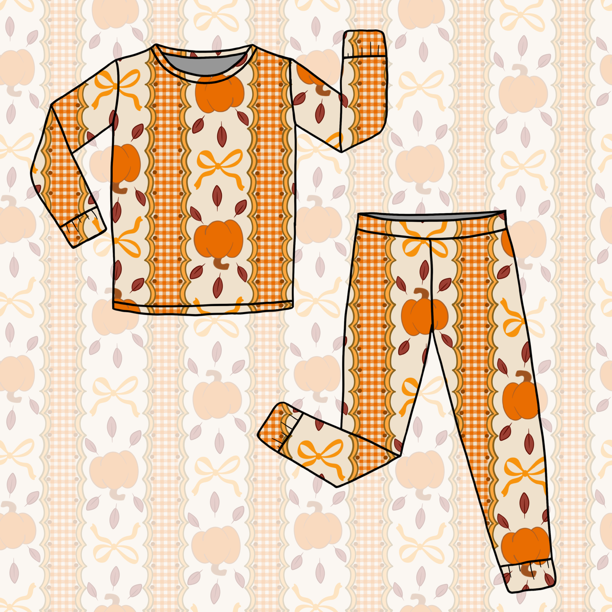 Autumn Darling Long Sleeve Pajamas