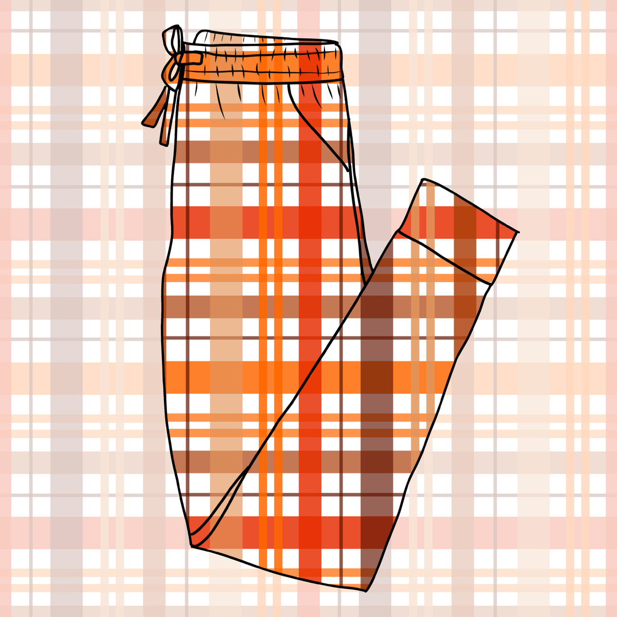 Pumpkin Patch Plaid Joggers