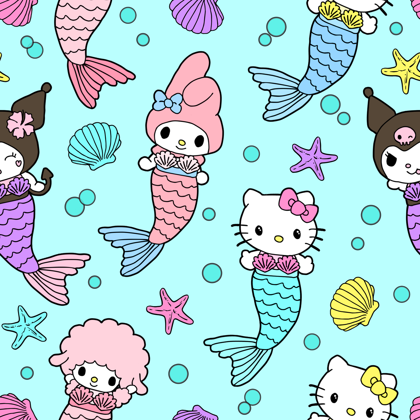 Kitty Mermaid Bamboo Loungewear