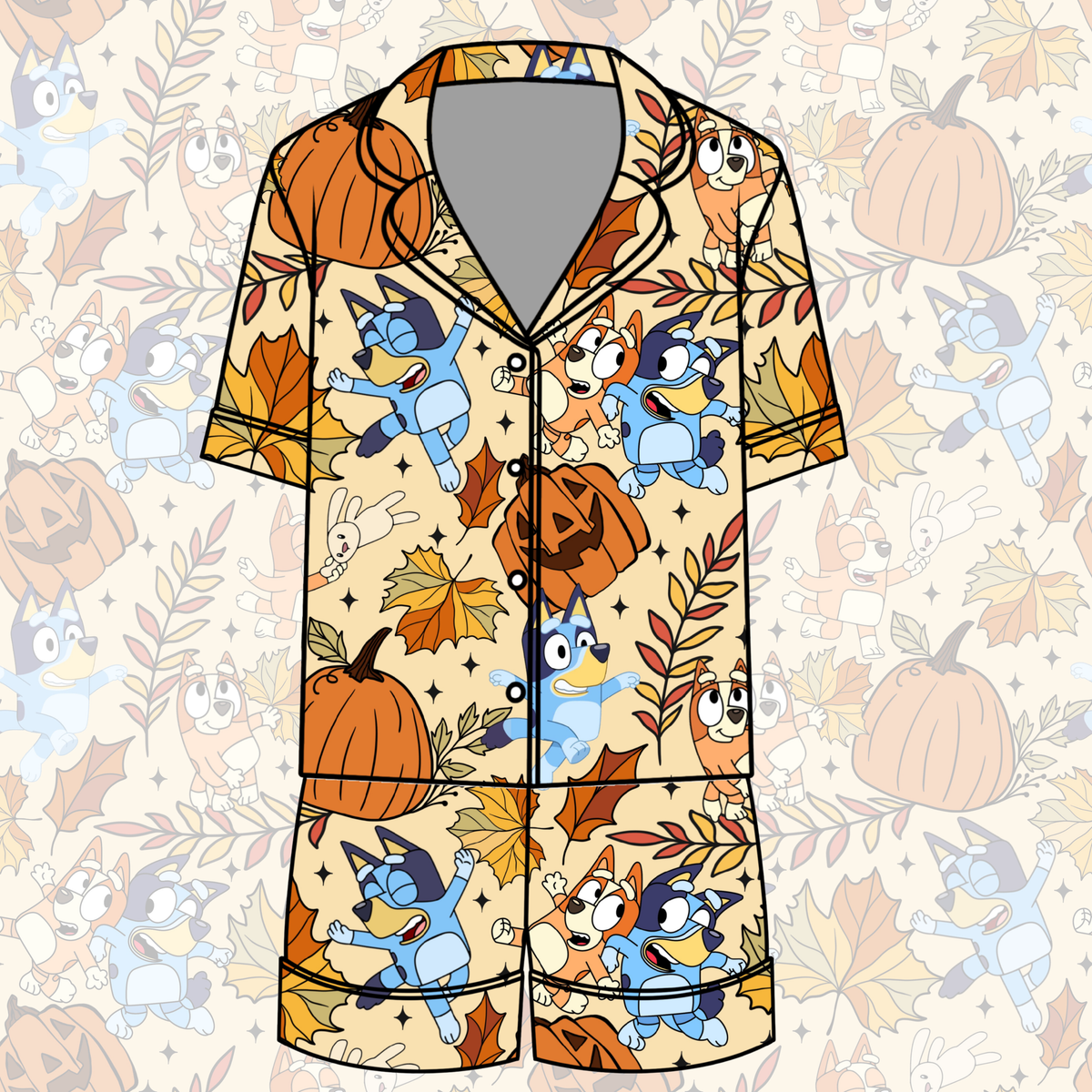 Heeler Harvest Button Down Pajamas