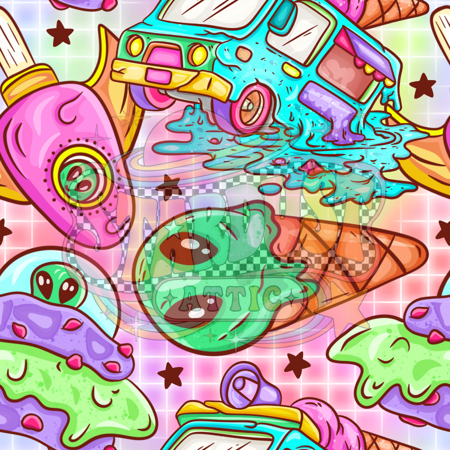 Alien Ice Cream Bamboo Loungewear - Stardust Attic