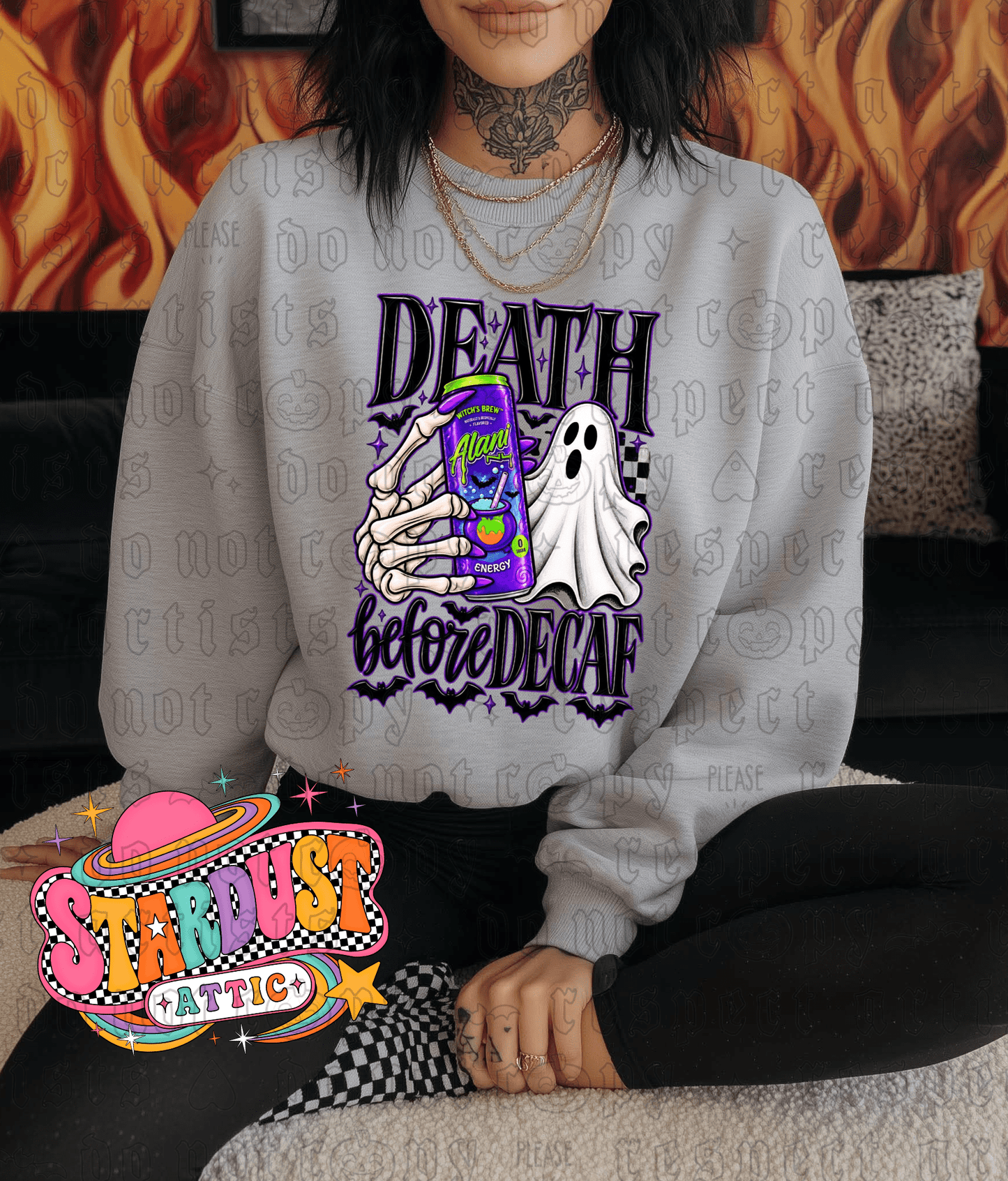 Death Before Decaf Shirt - Stardust Attic