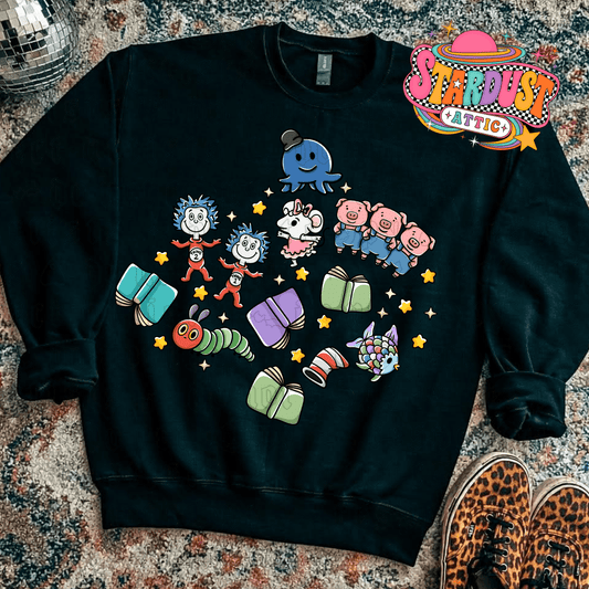 Kids Bookish Friends shirt - Stardust Attic