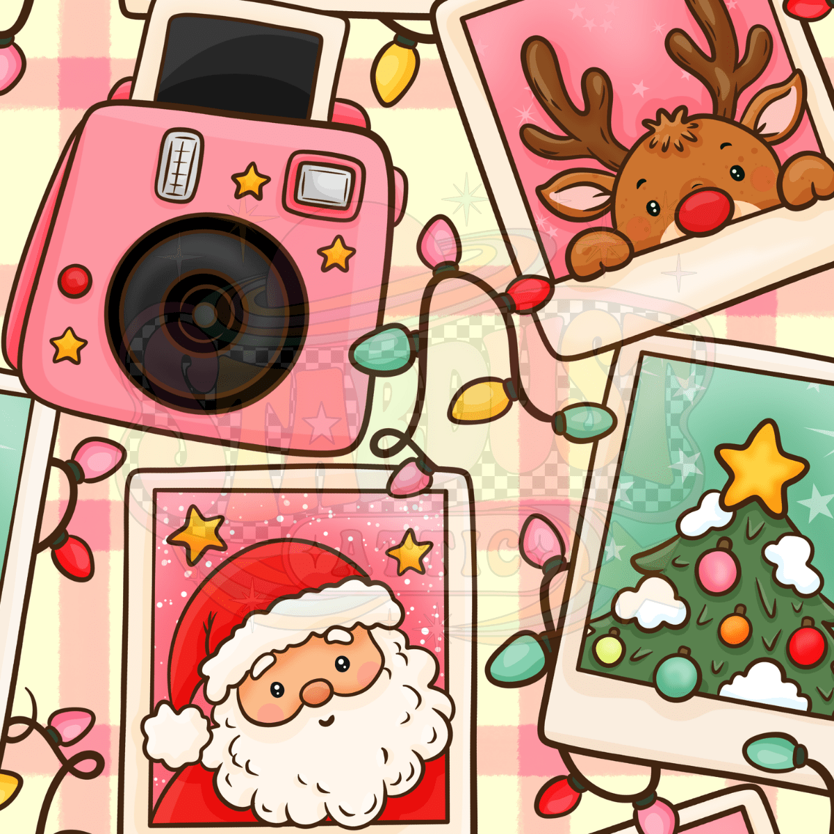 Pink Candid Christmas Bamboo Pajamas - Stardust Attic