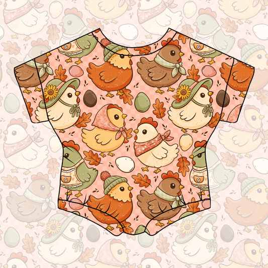 Cozy Cluck Bubble Romper