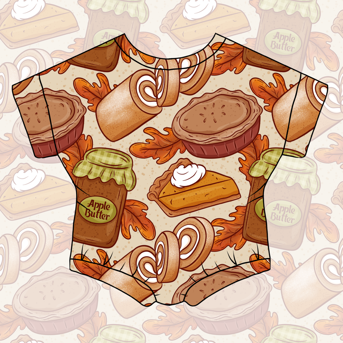 Fall Bake Shop Bubble Romper