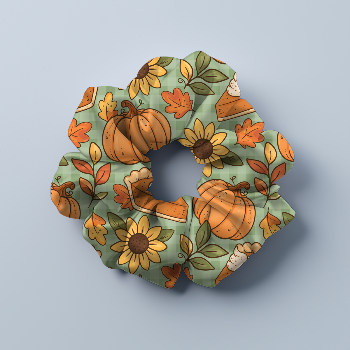 Pumpkin Pie Bamboo Scrunchie