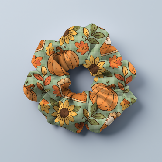 Pumpkin Pie Bamboo Scrunchie