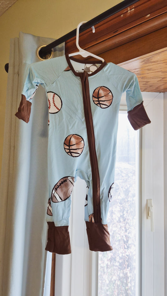 Bamboo Newborn Sports Zippy