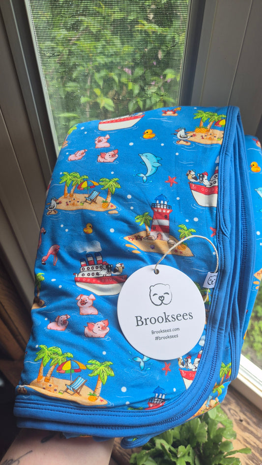 50x50 BRAND NEW Triple Layer Bamboo Blanket