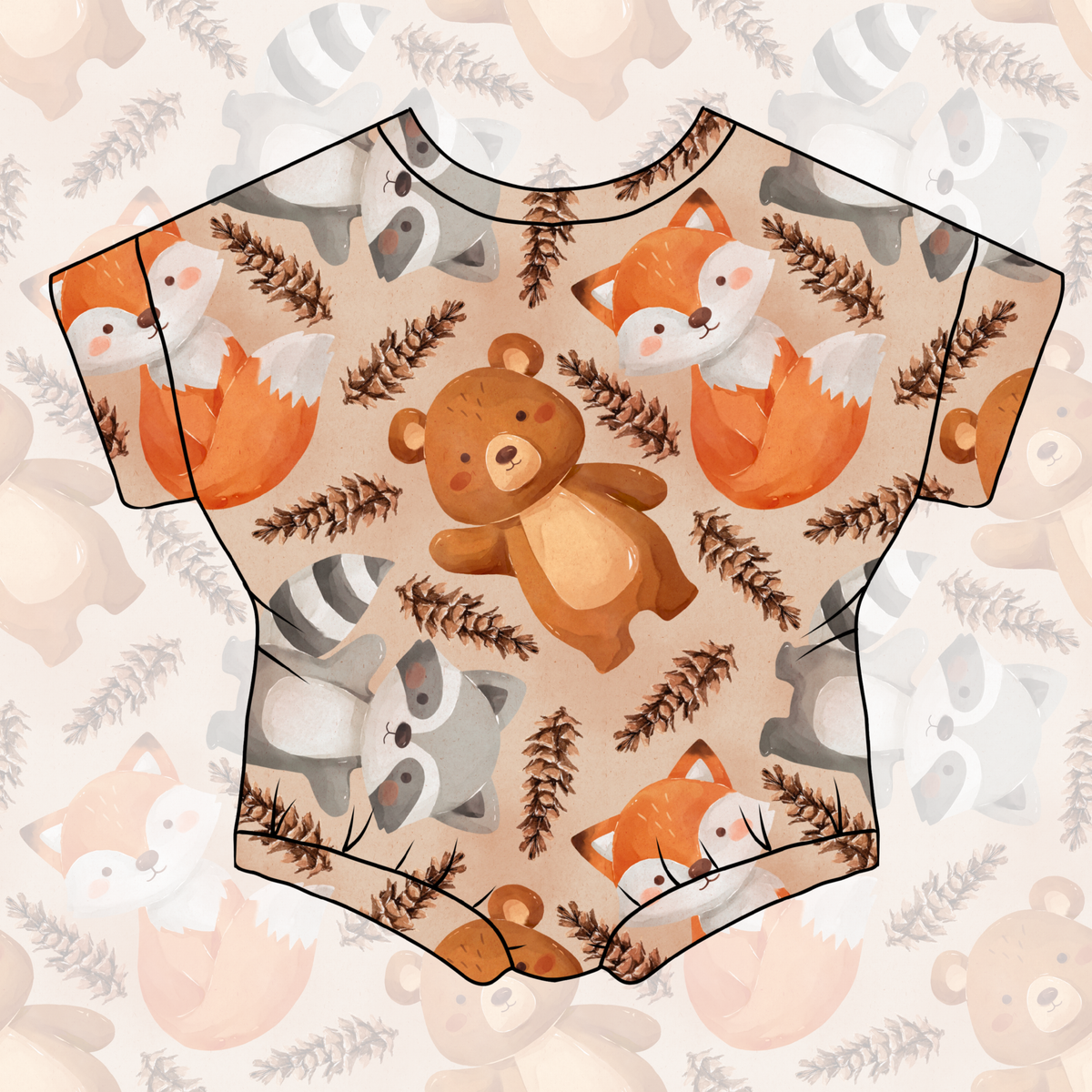 Pinecone Pals Bubble Romper