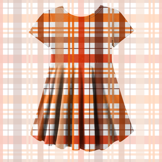 Pumpkin Patch Plaid Twirl