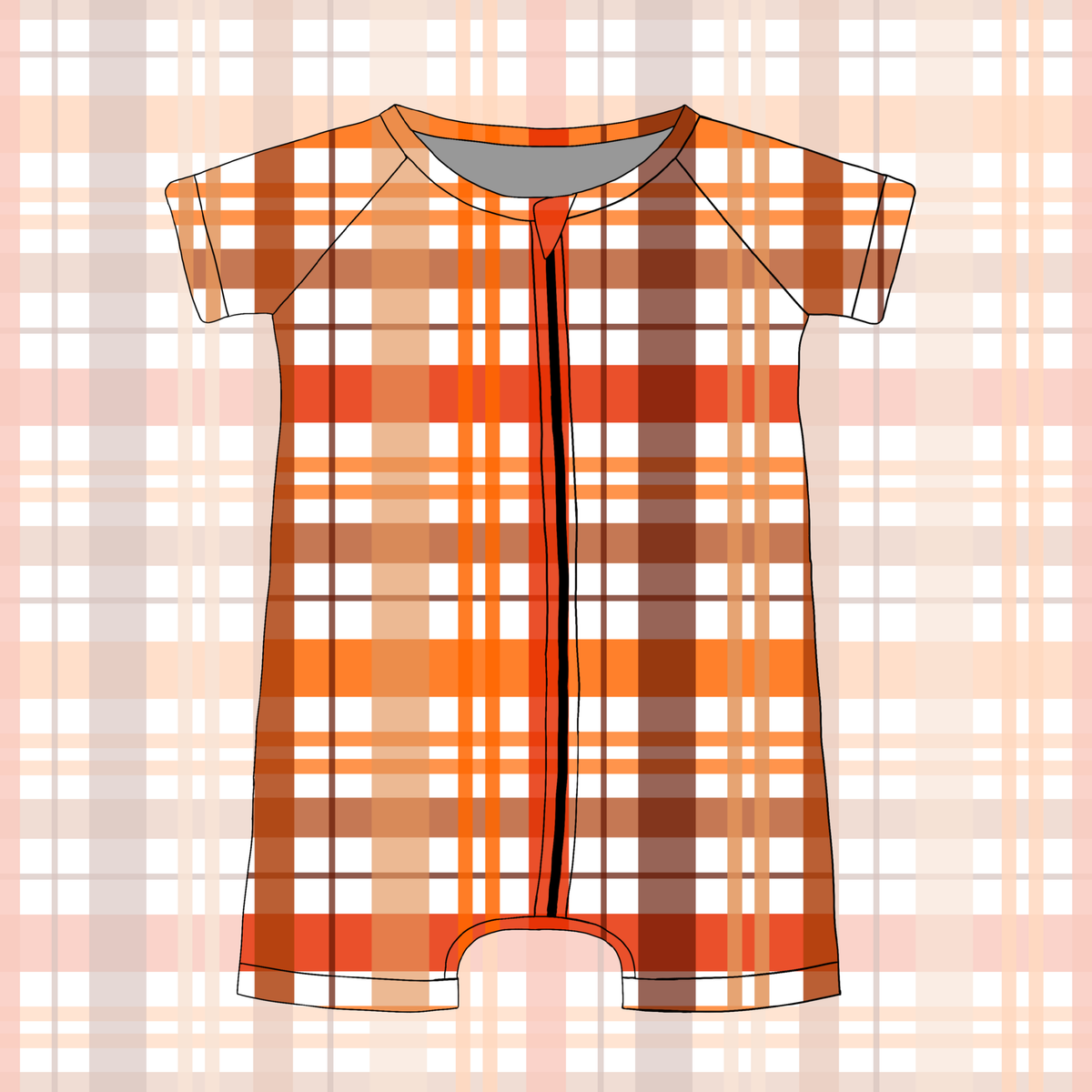 Pumpkin Patch Plaid Shorties