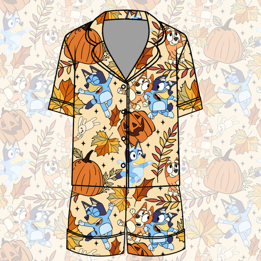 Heeler Harvest Button Down Pajamas