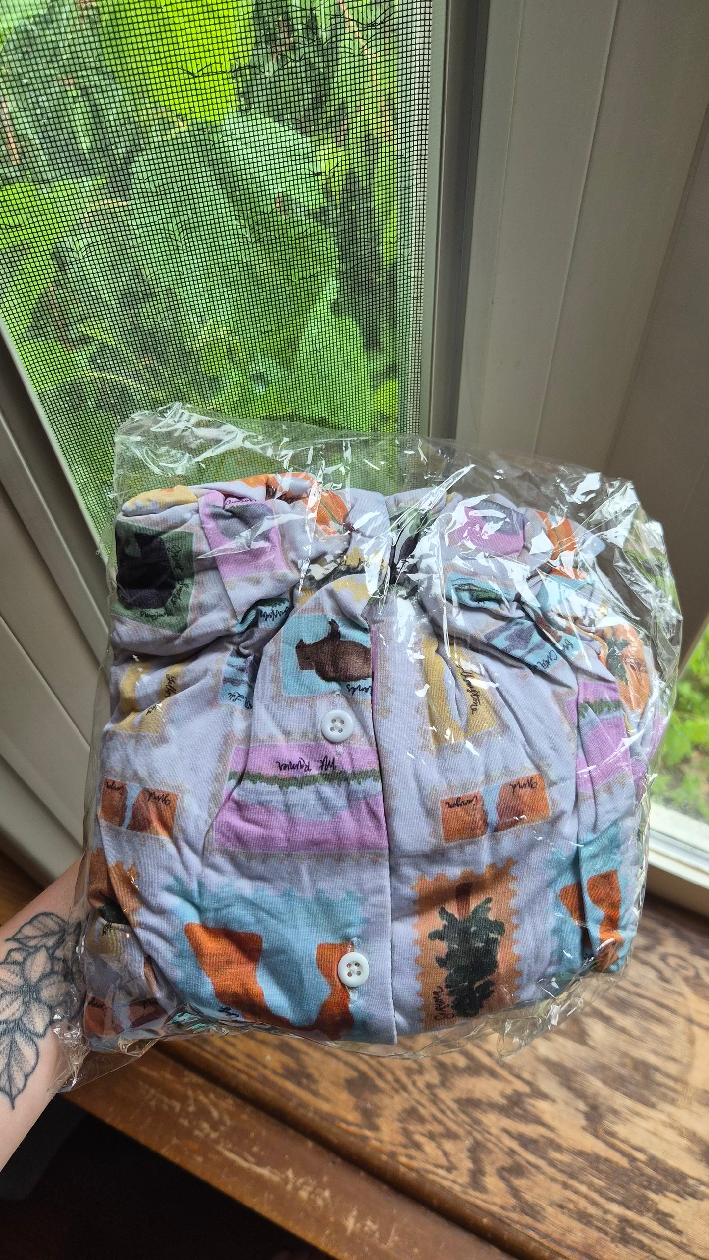 Adult Large National Parks Short Sleeve Button Down