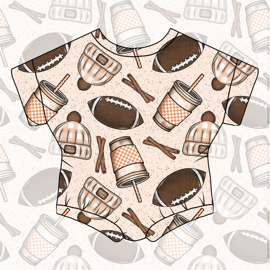 Touchdown Cutie Bubble Romper
