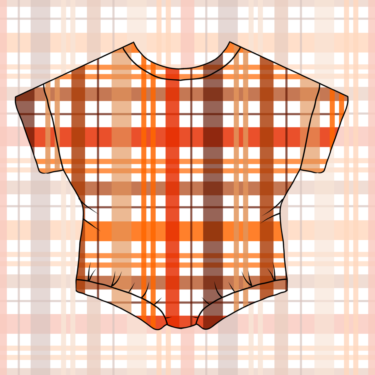 Pumpkin Patch Plaid Bubble Romper